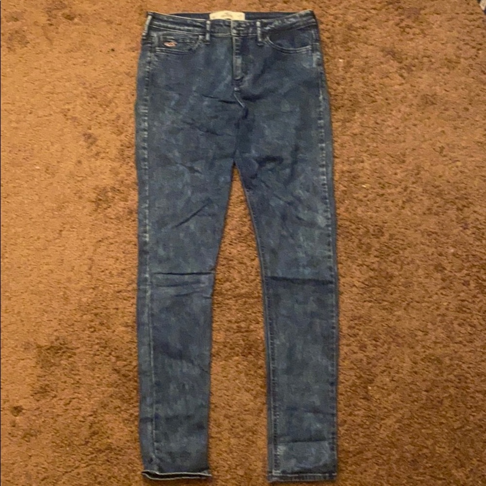 Hollister High Waisted Marble Skinny Jeans Size 9R